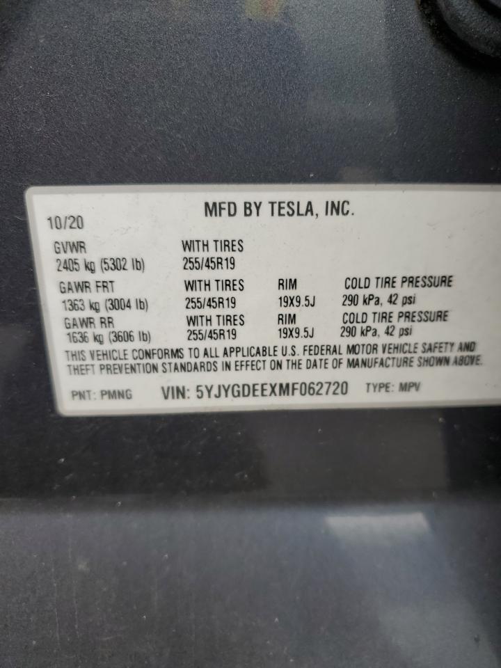 2021 TESLA MODEL Y