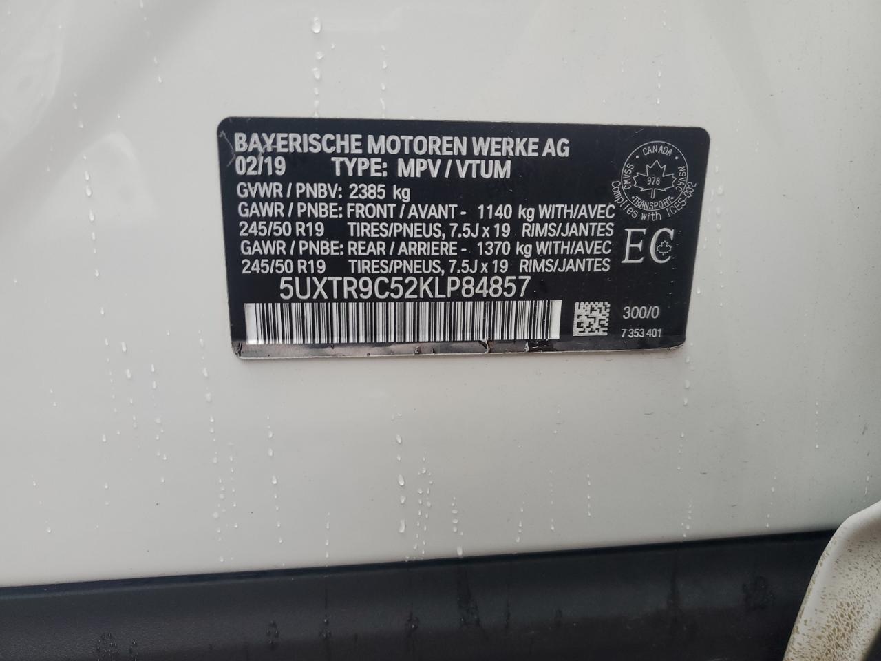 2019 BMW X3