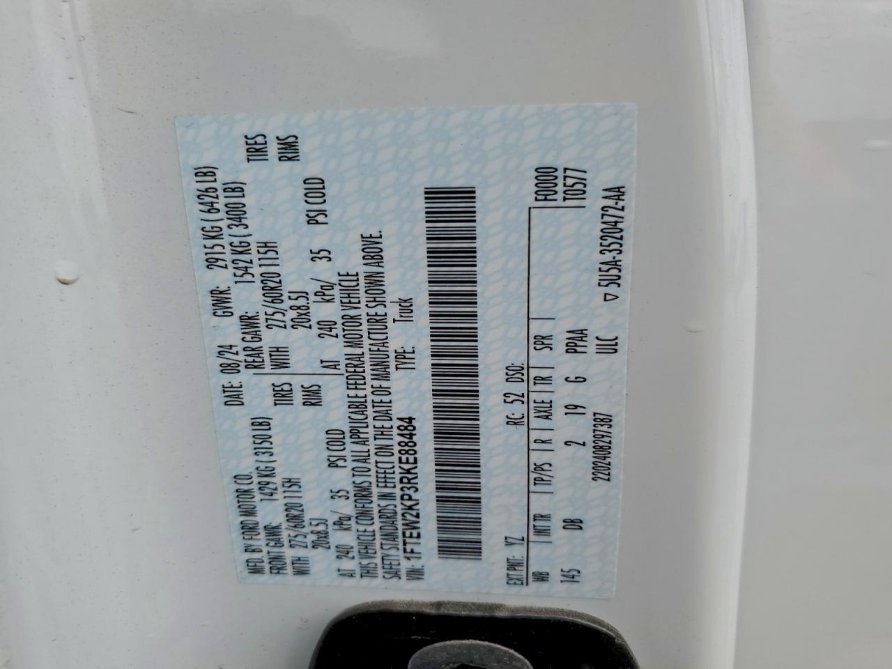 2024 FORD F-150
