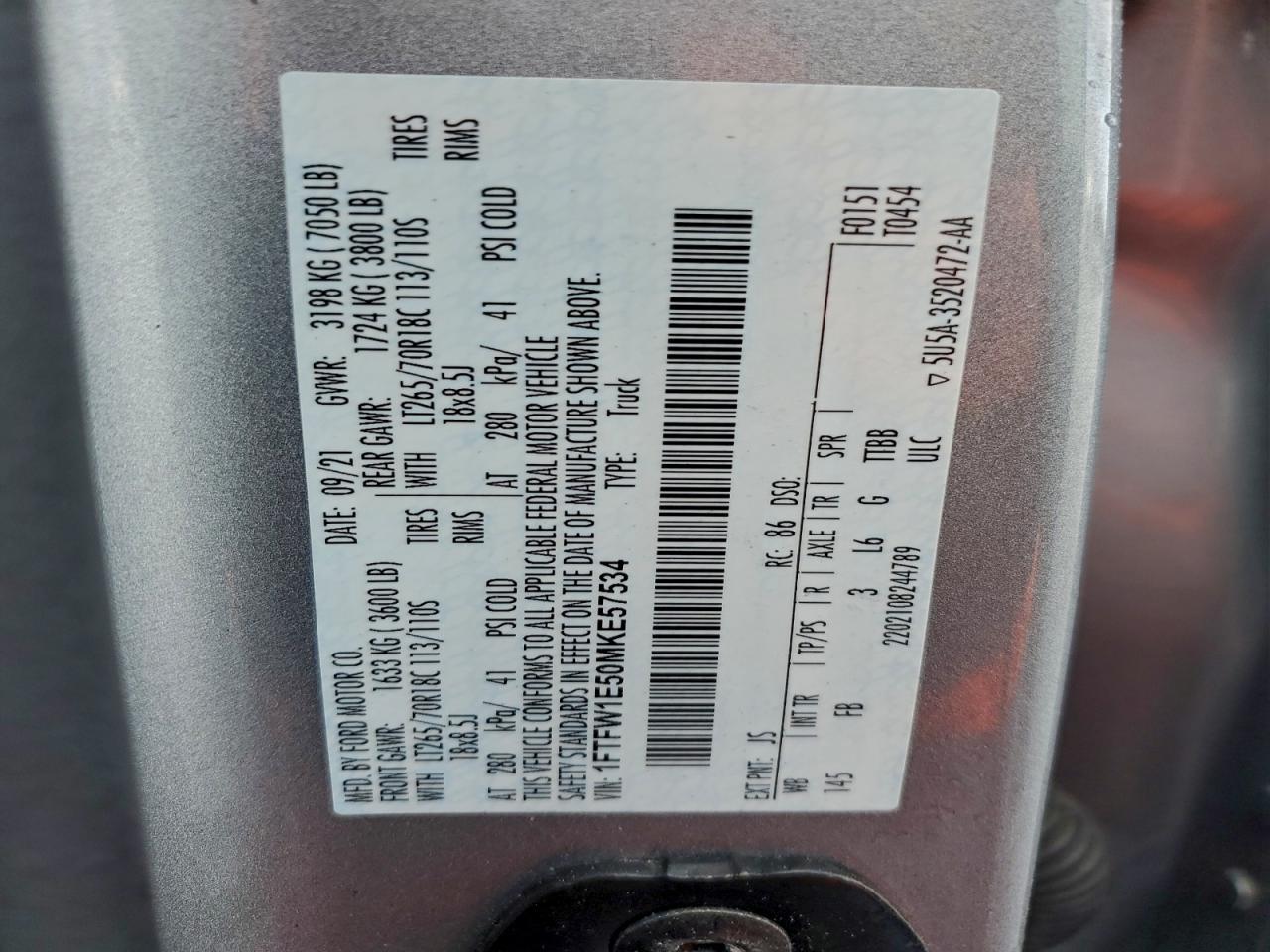 2021 FORD F-150