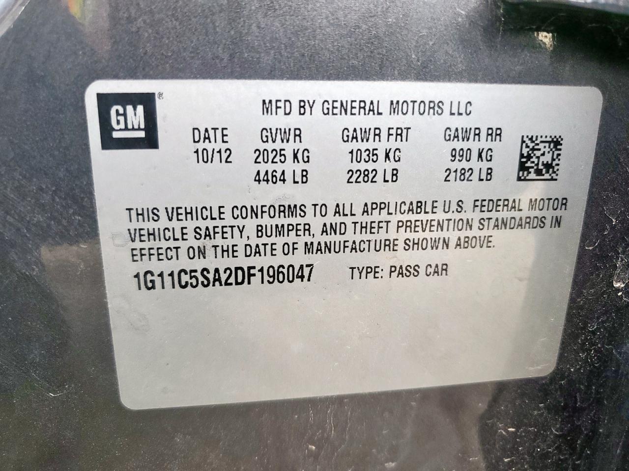 2013 CHEVROLET MALIBU