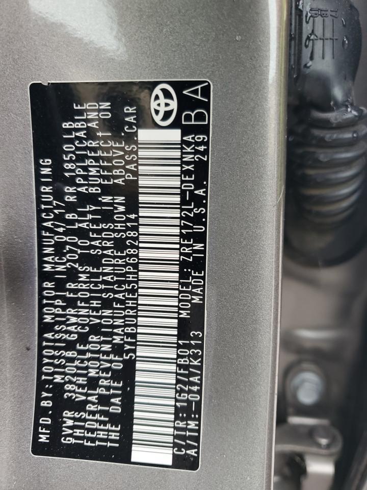 2017 TOYOTA COROLLA