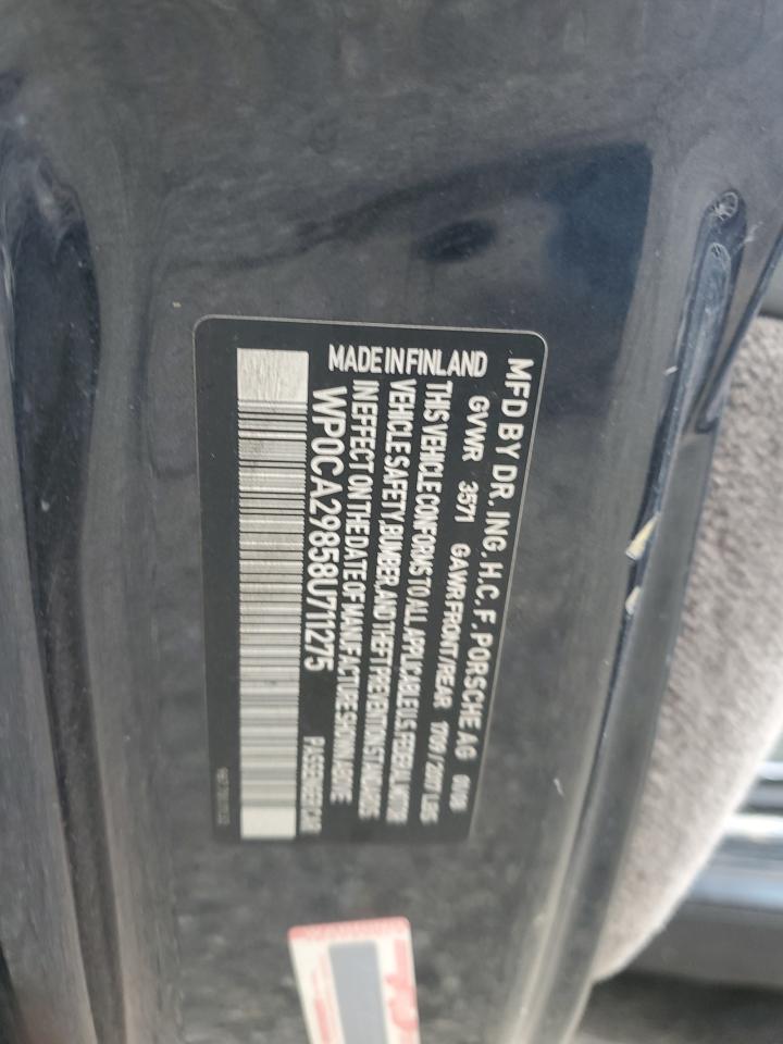 2008 PORSCHE Boxster