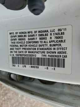 2012 HONDA CIVIC