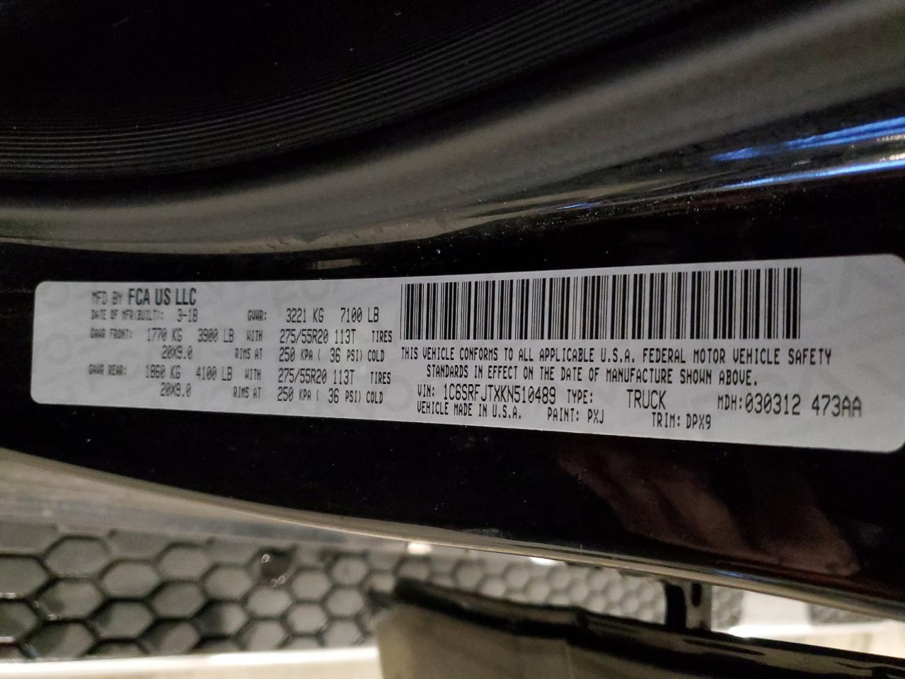 2019 RAM 1500