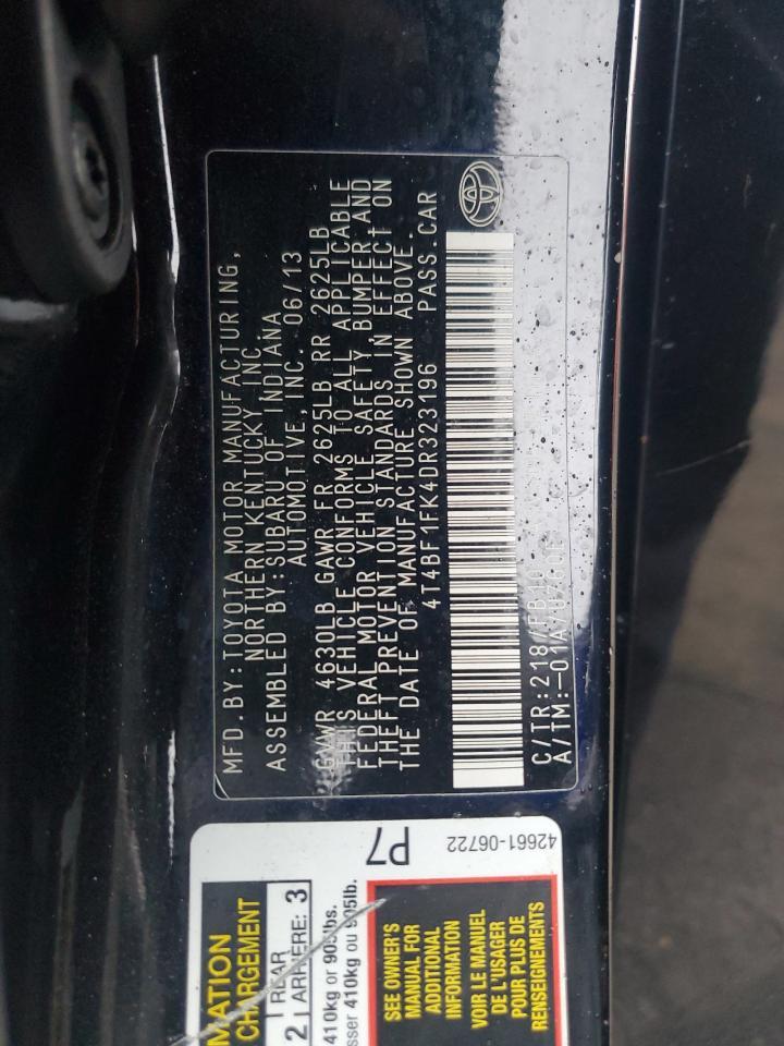 2013 TOYOTA CAMRY