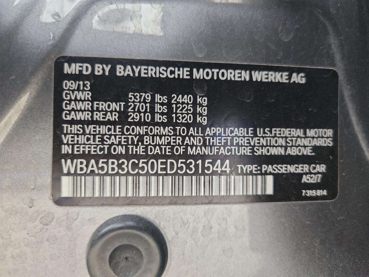 2014 BMW 5 series