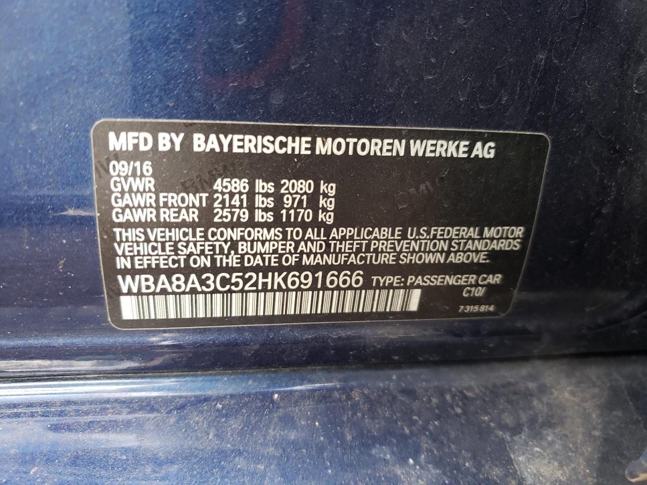 2017 BMW 3 SERIES