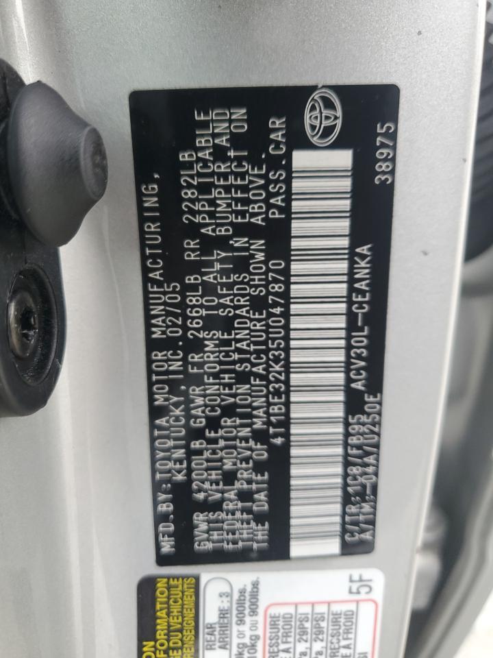 2005 TOYOTA CAMRY