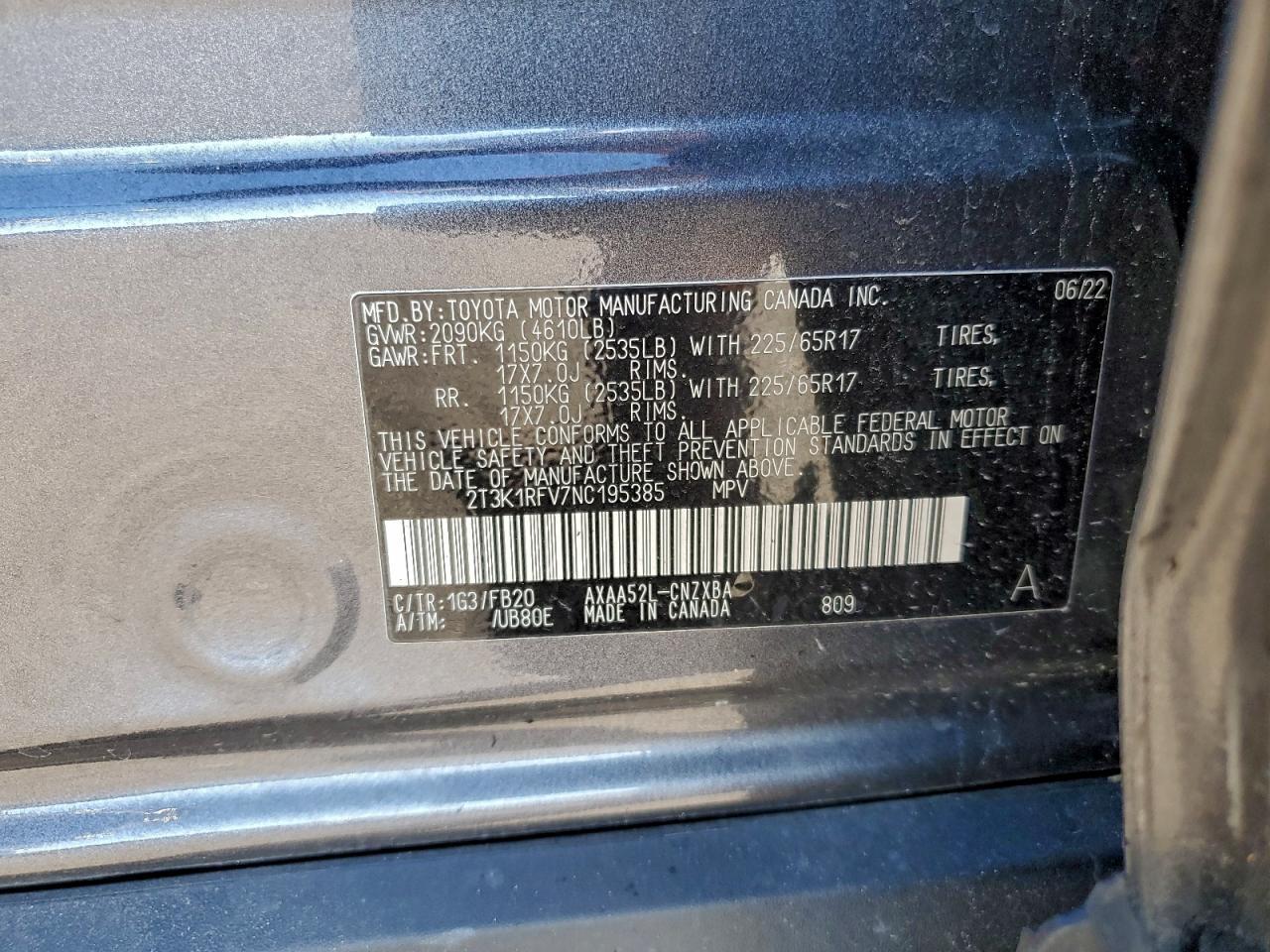 2022 TOYOTA RAV4
