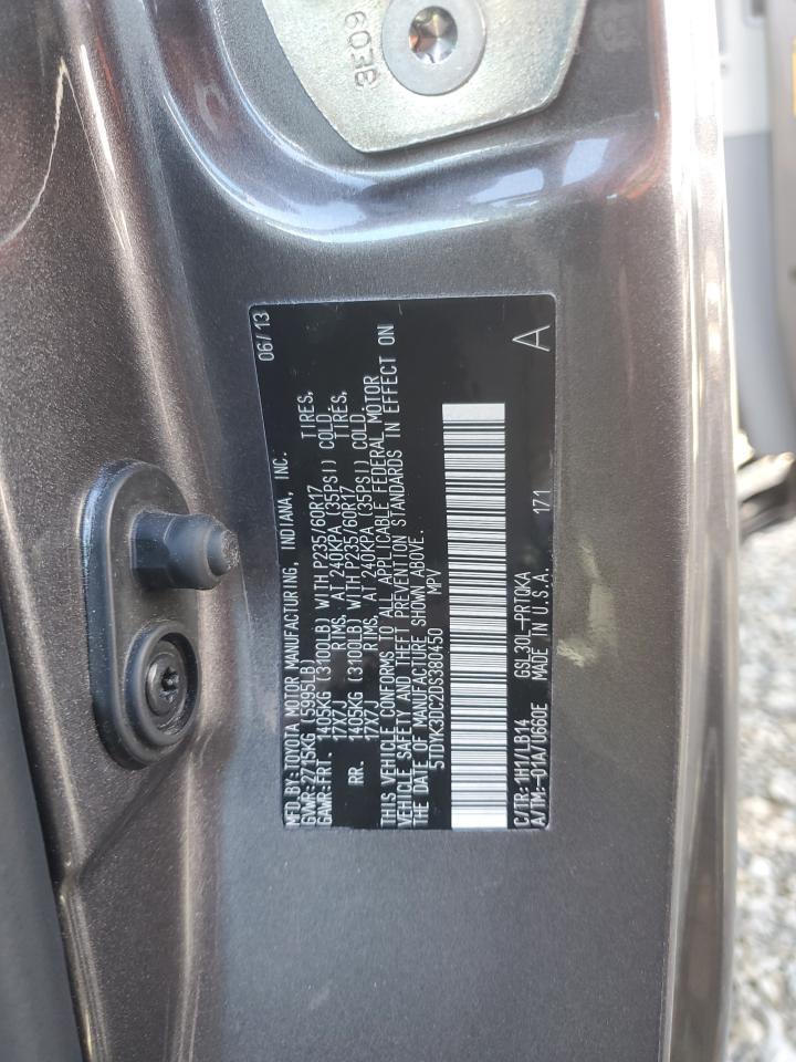 2013 TOYOTA SIENNA