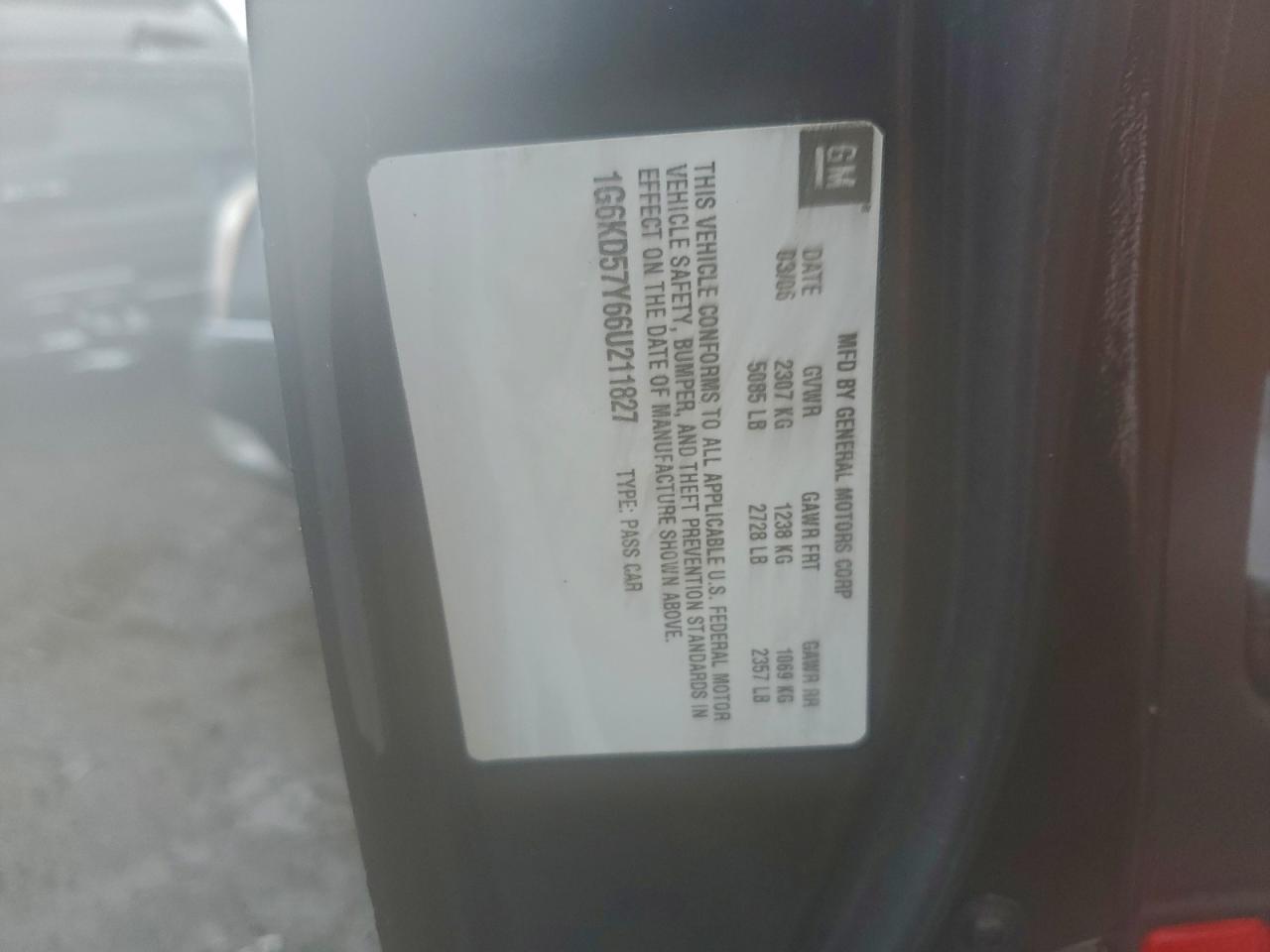 2006 CADILLAC DTS