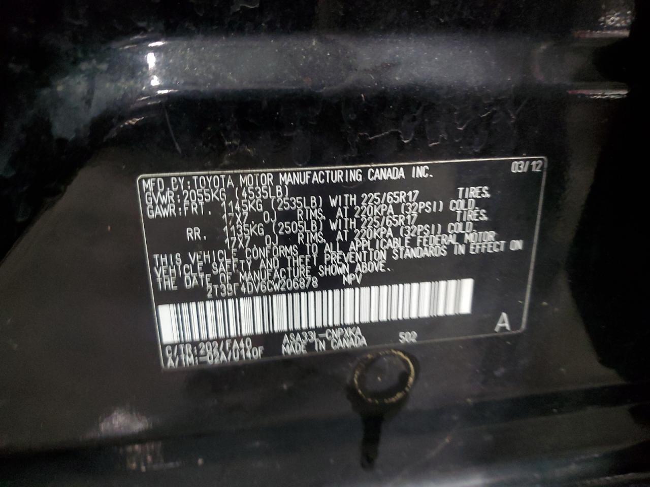 2012 TOYOTA RAV4