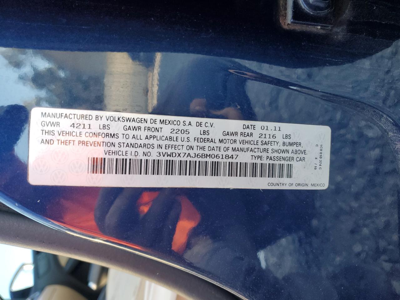 2011 VOLKSWAGEN JETTA