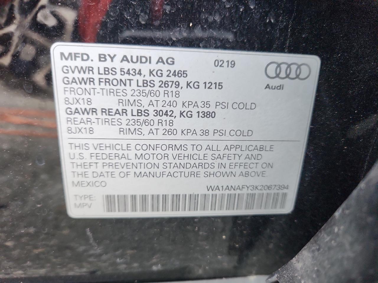 2019 AUDI Q5