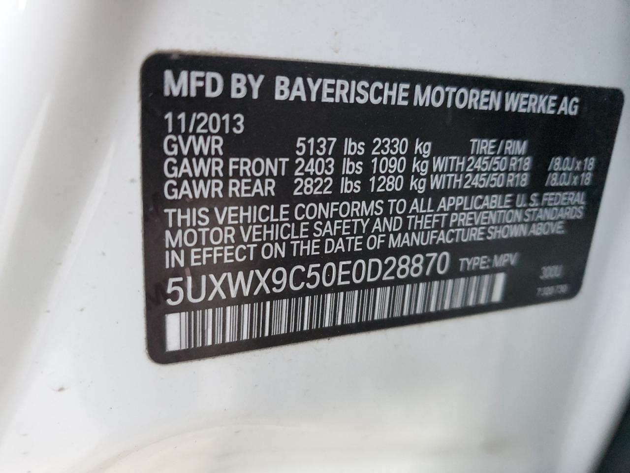 2014 BMW X3