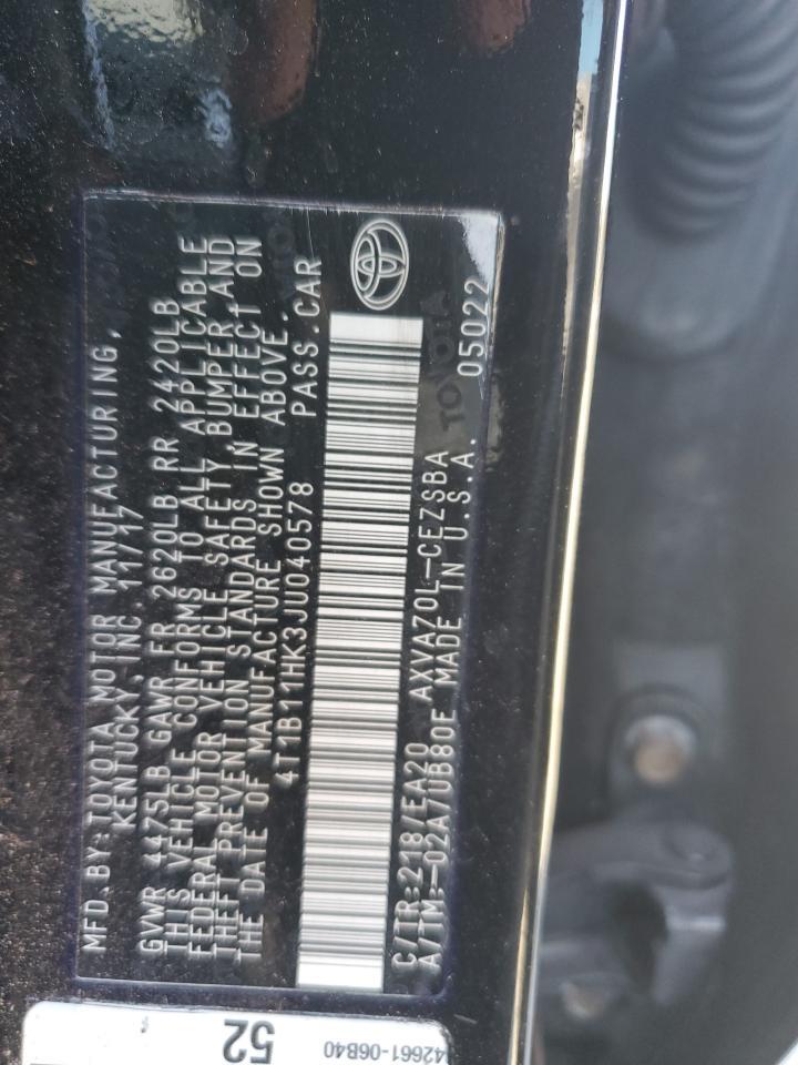 2018 TOYOTA CAMRY
