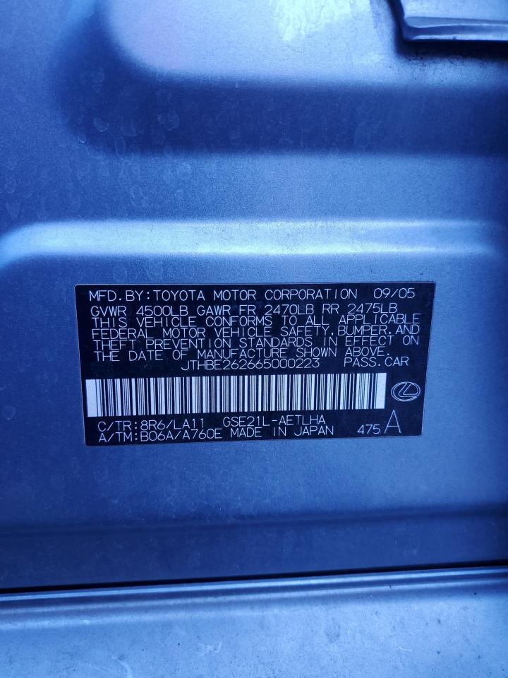 2006 LEXUS IS 350