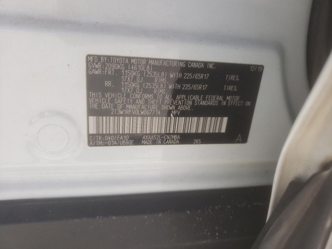 2020 TOYOTA RAV4