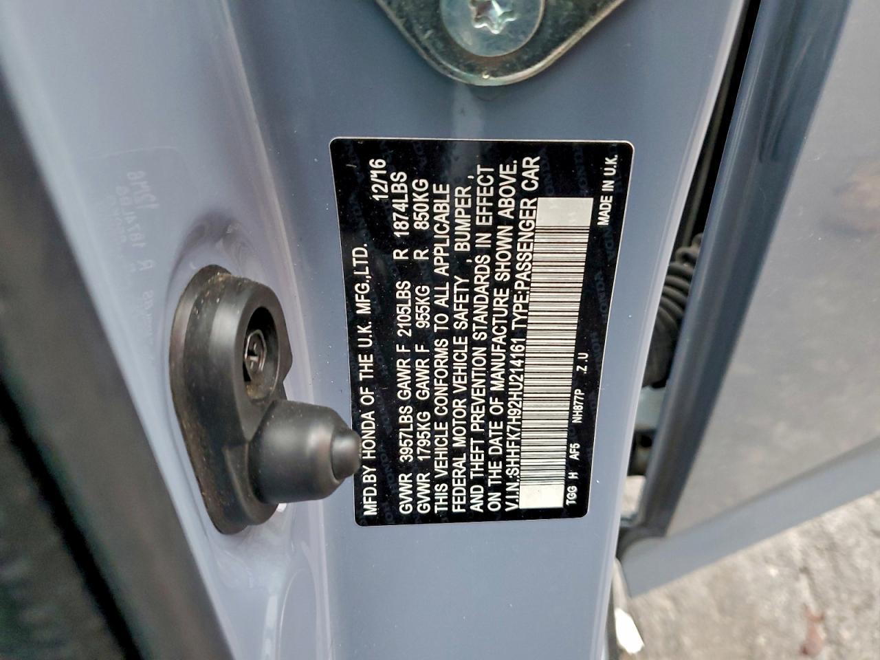 2017 HONDA CIVIC