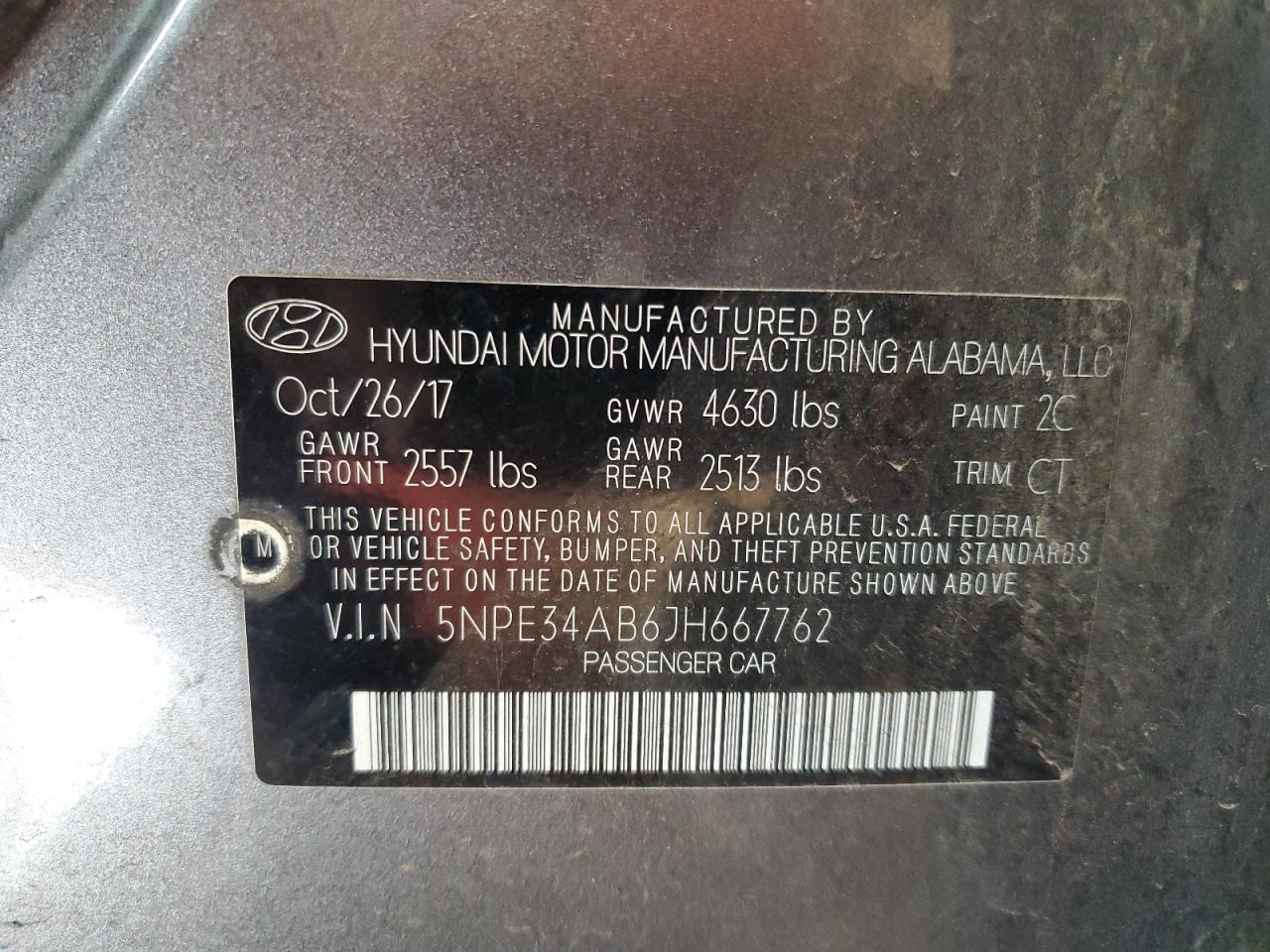 2018 HYUNDAI SONATA