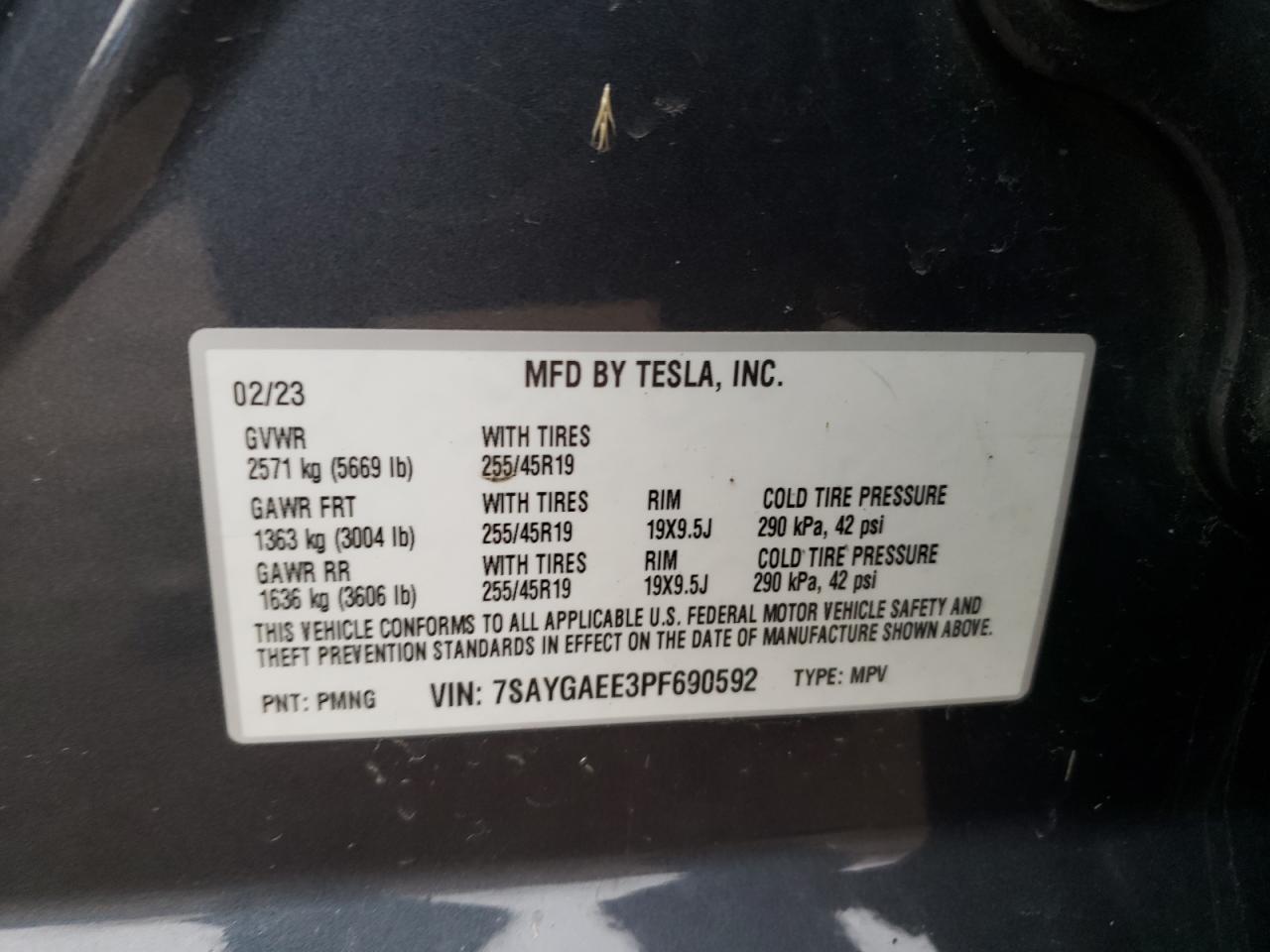 2023 TESLA MODEL Y