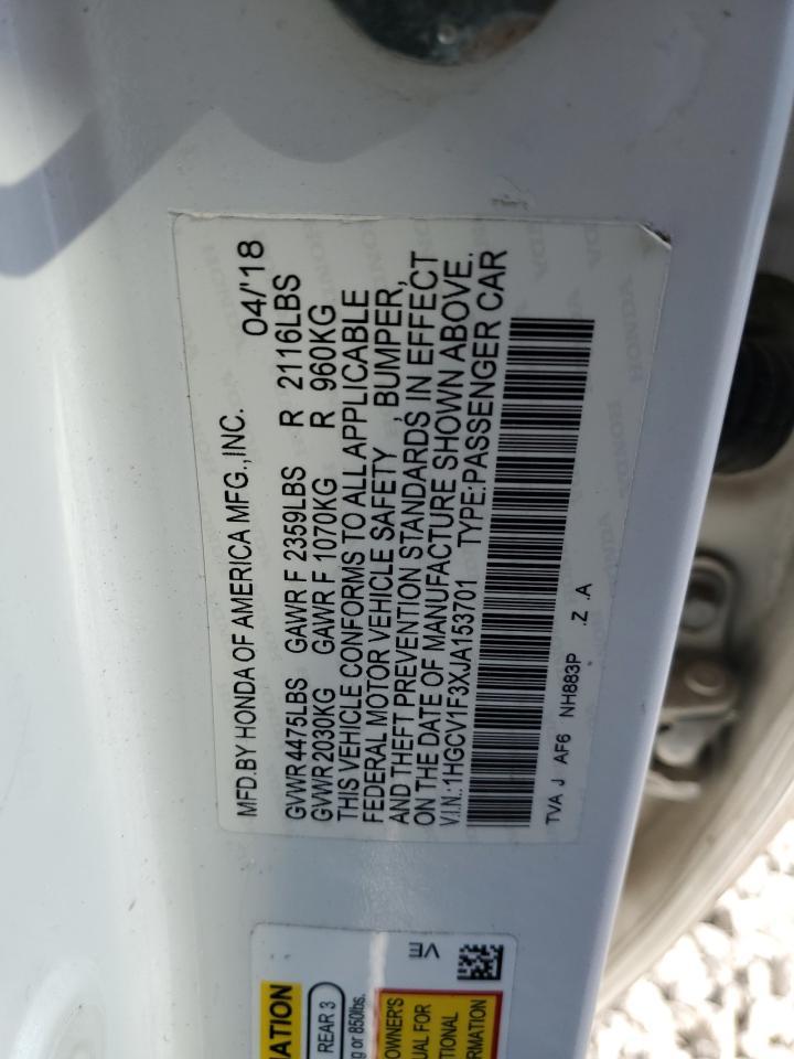 2018 HONDA ACCORD