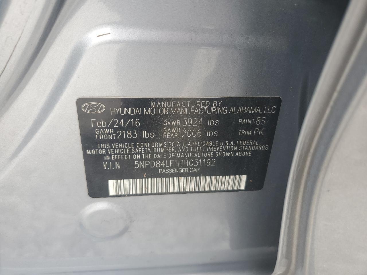2017 HYUNDAI ELANTRA