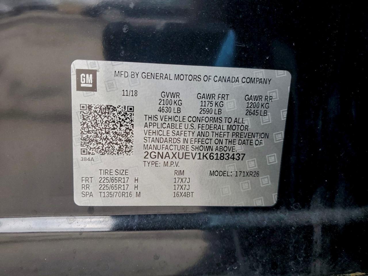 2019 CHEVROLET EQUINOX
