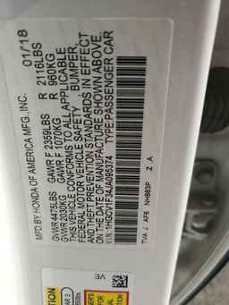 2018 HONDA ACCORD