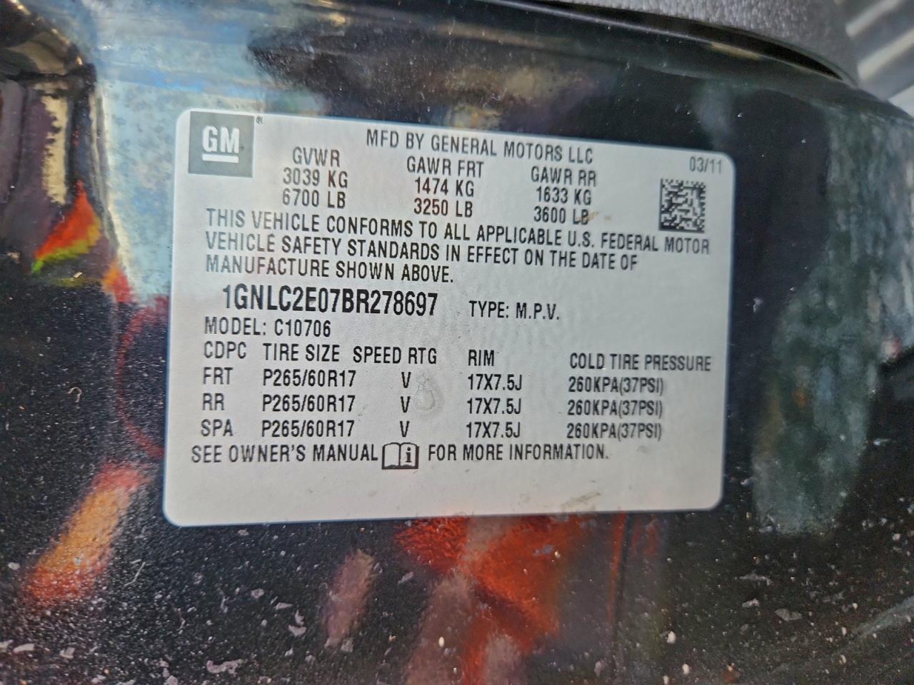 2011 CHEVROLET Tahoe