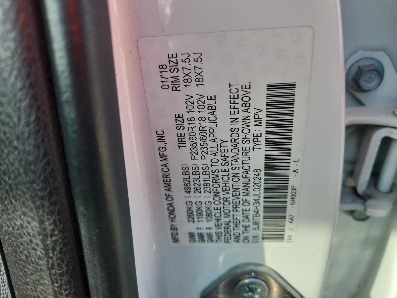 2018 ACURA RDX
