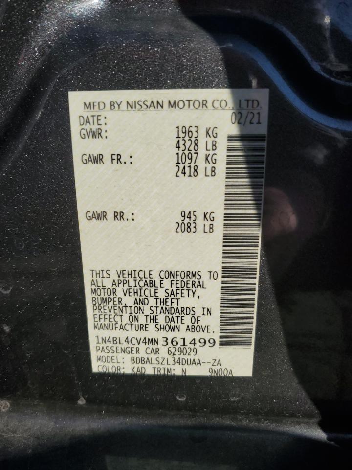 2021 NISSAN ALTIMA