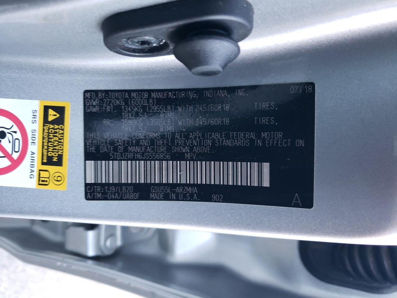 2018 TOYOTA HIGHLANDER