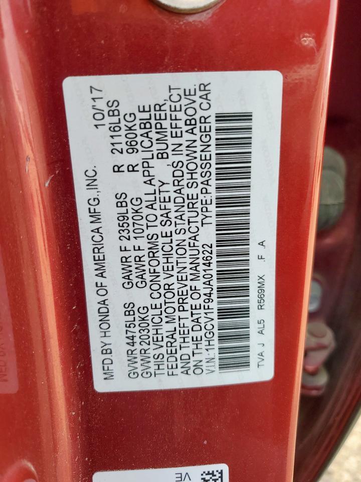 2018 HONDA ACCORD