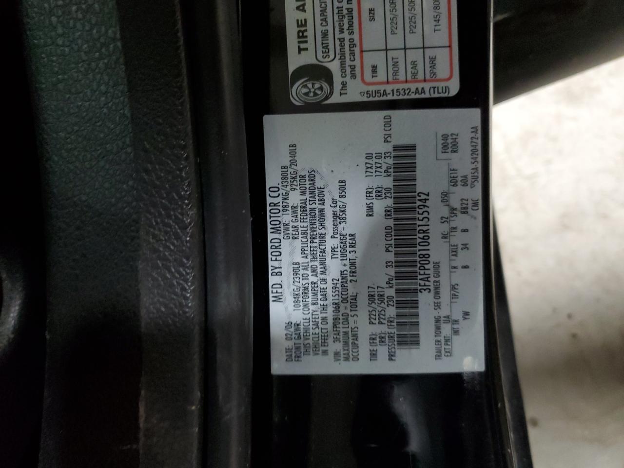2006 FORD FUSION