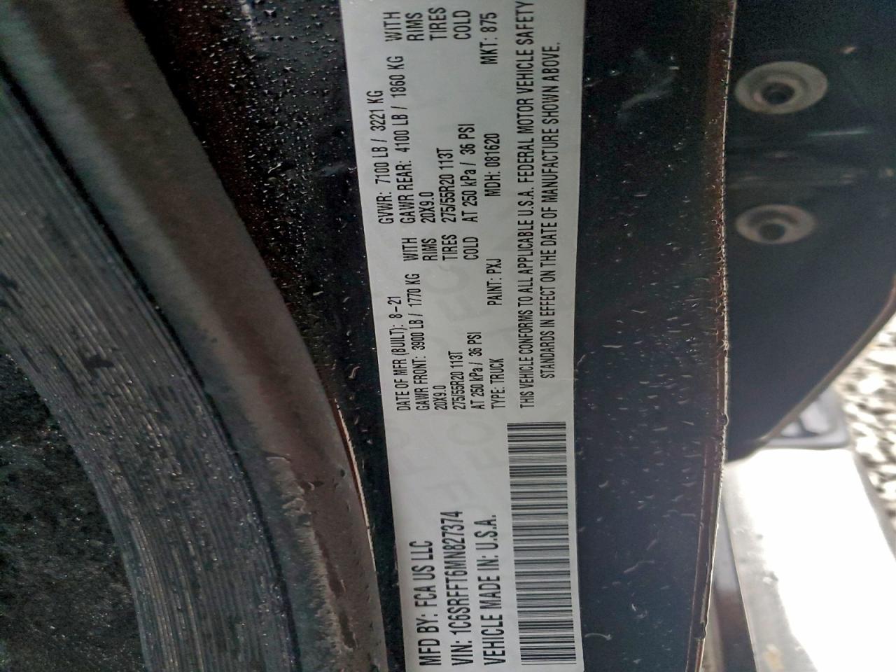 2021 RAM 1500