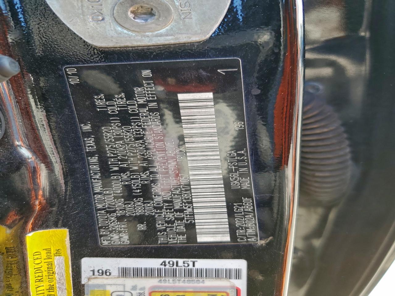 2011 TOYOTA TUNDRA