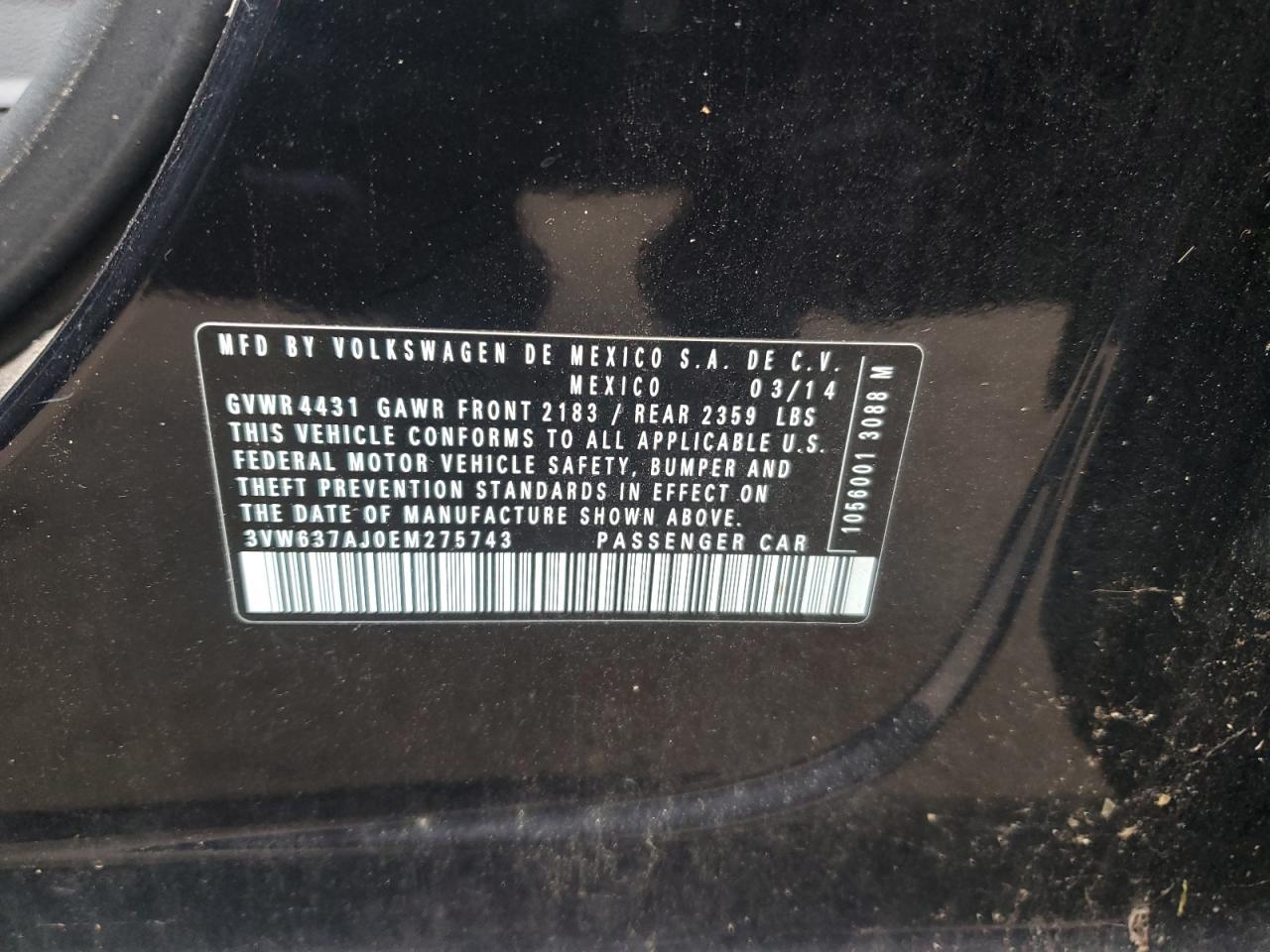 2014 VOLKSWAGEN JETTA
