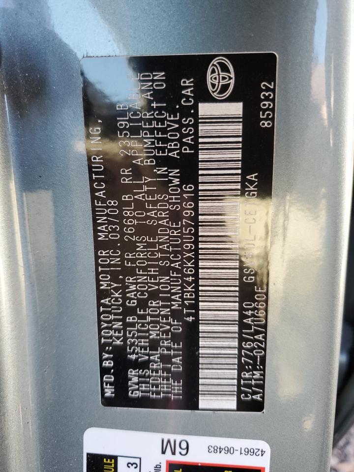 2009 TOYOTA CAMRY