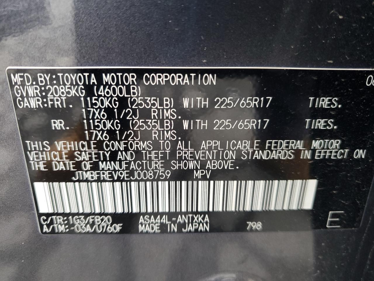 2014 TOYOTA RAV4