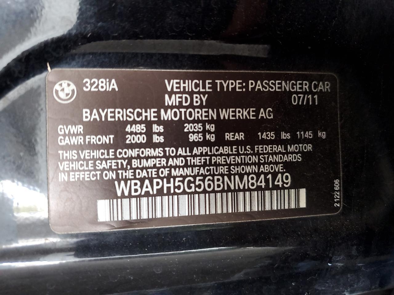 2011 BMW 3 SERIES