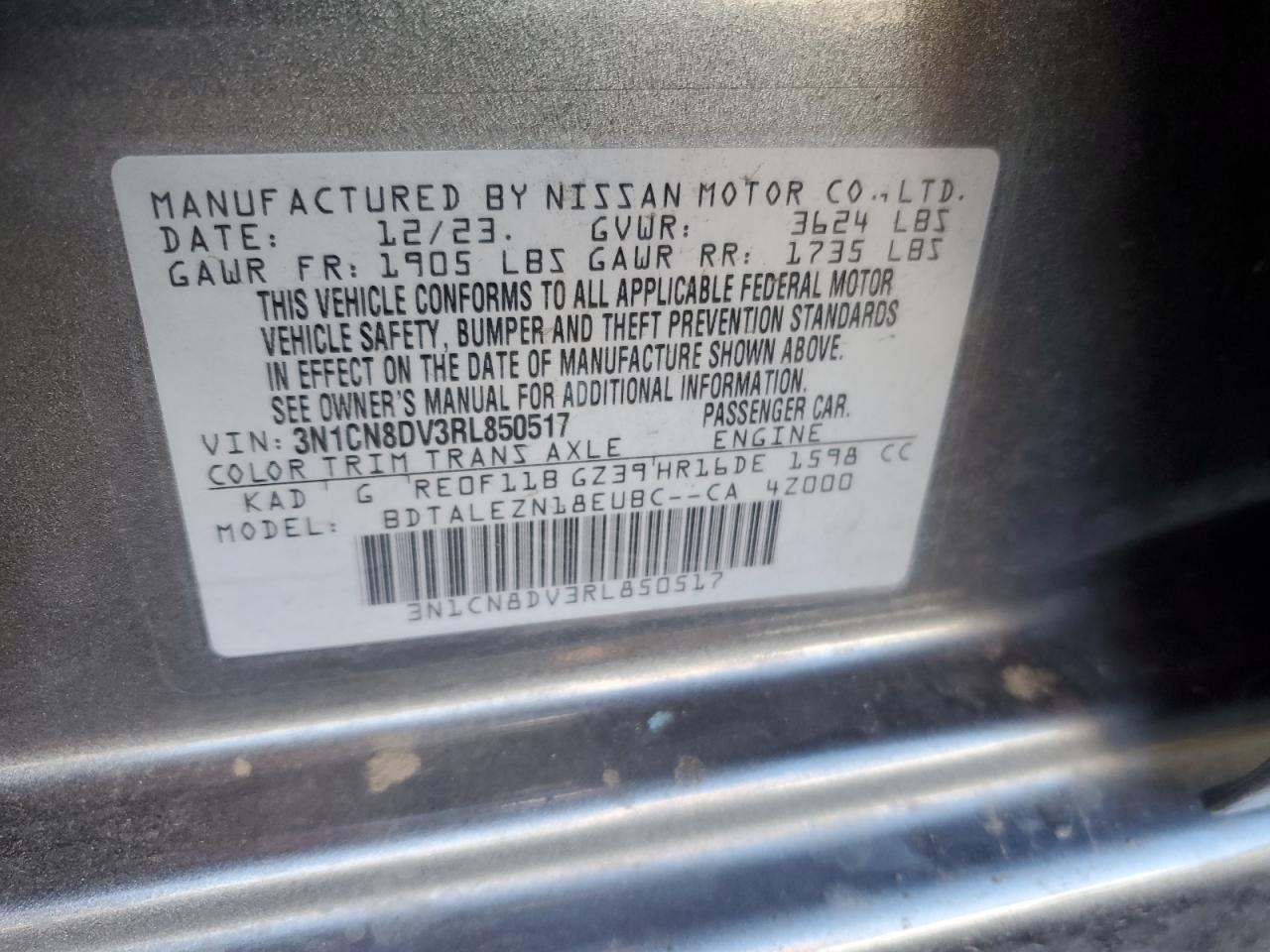 2024 NISSAN VERSA