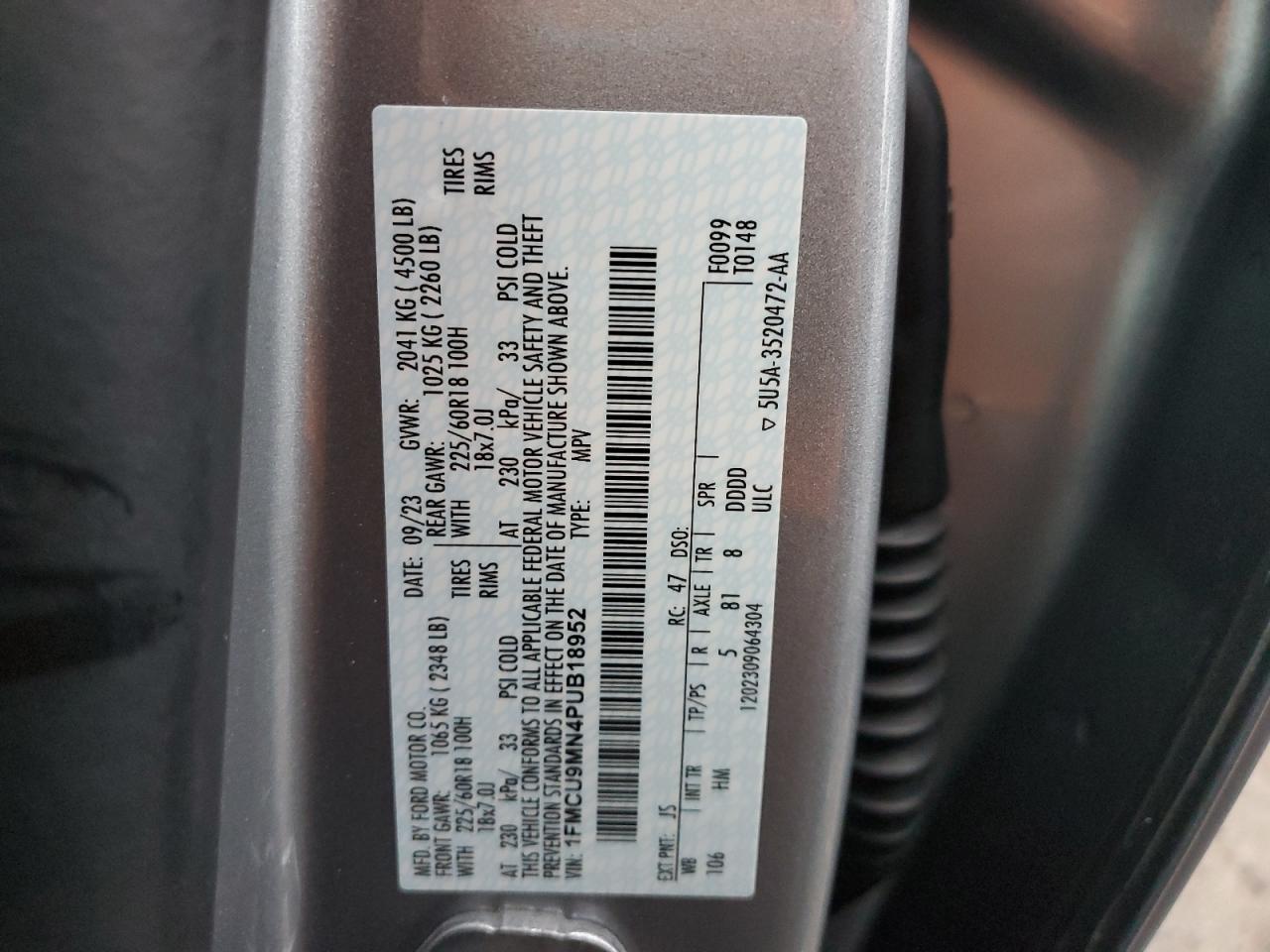 2023 FORD ESCAPE