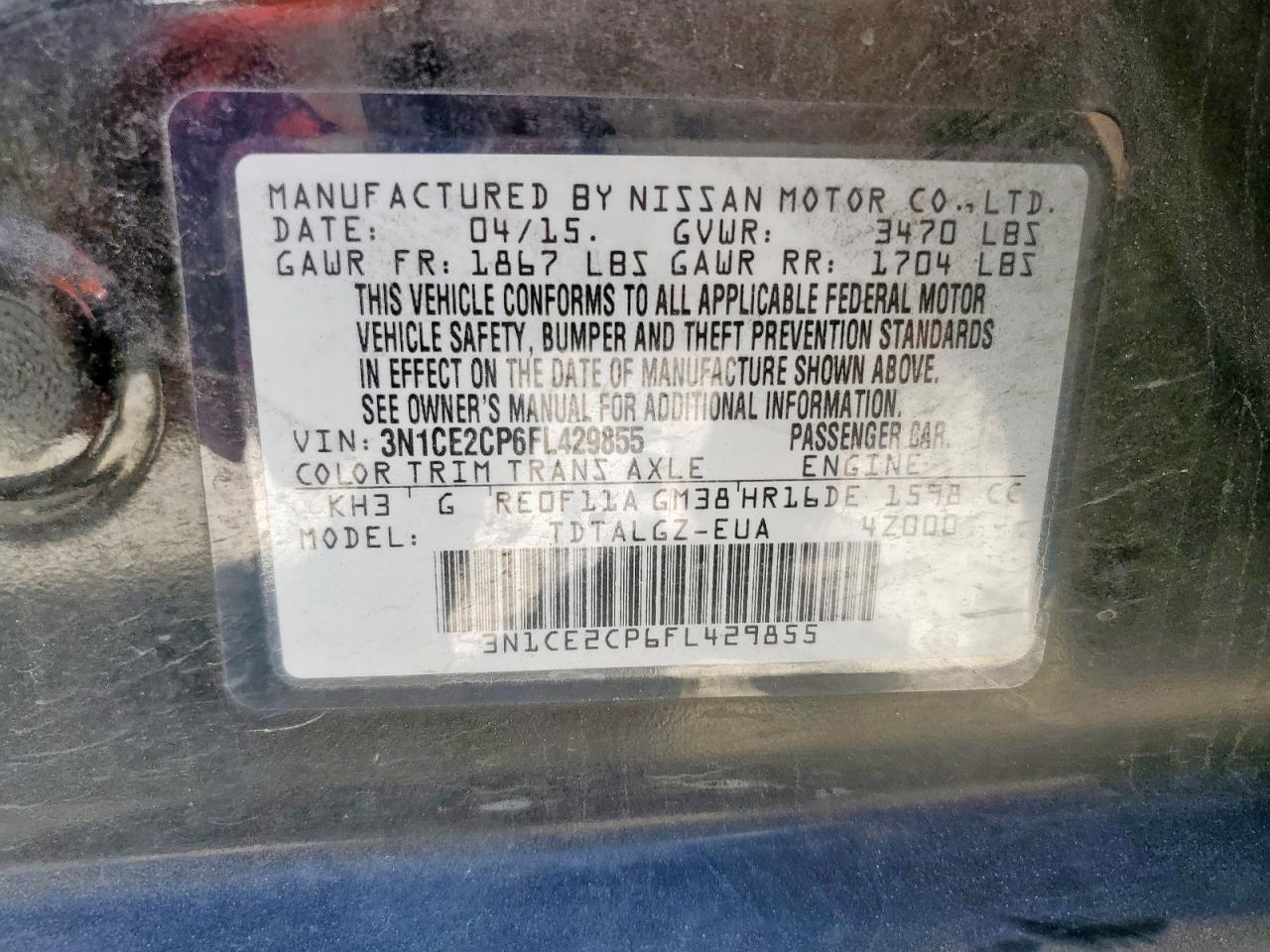 2015 NISSAN Versa Note