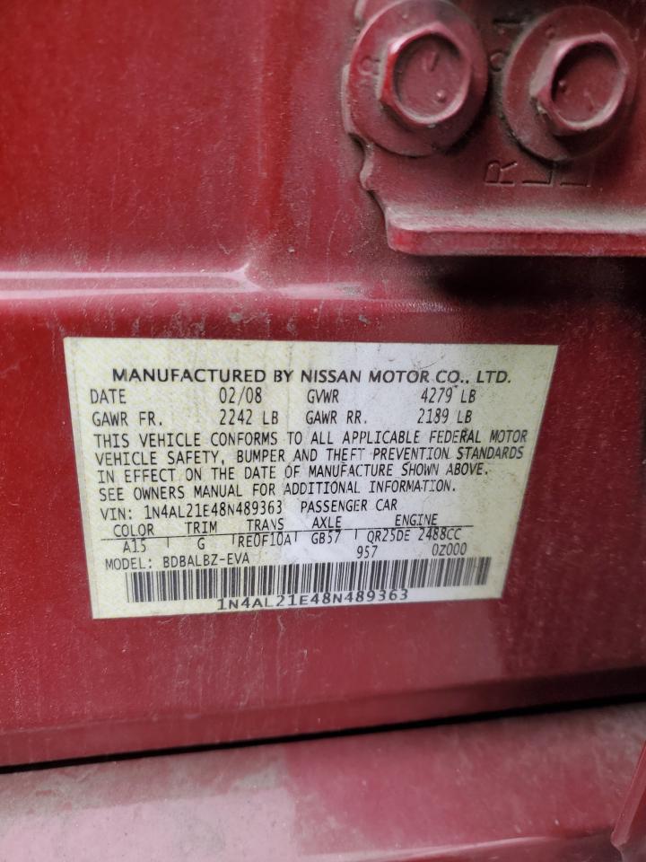 2008 NISSAN ALTIMA