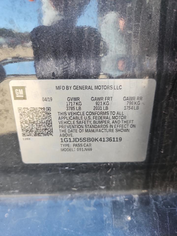 2019 CHEVROLET SONIC