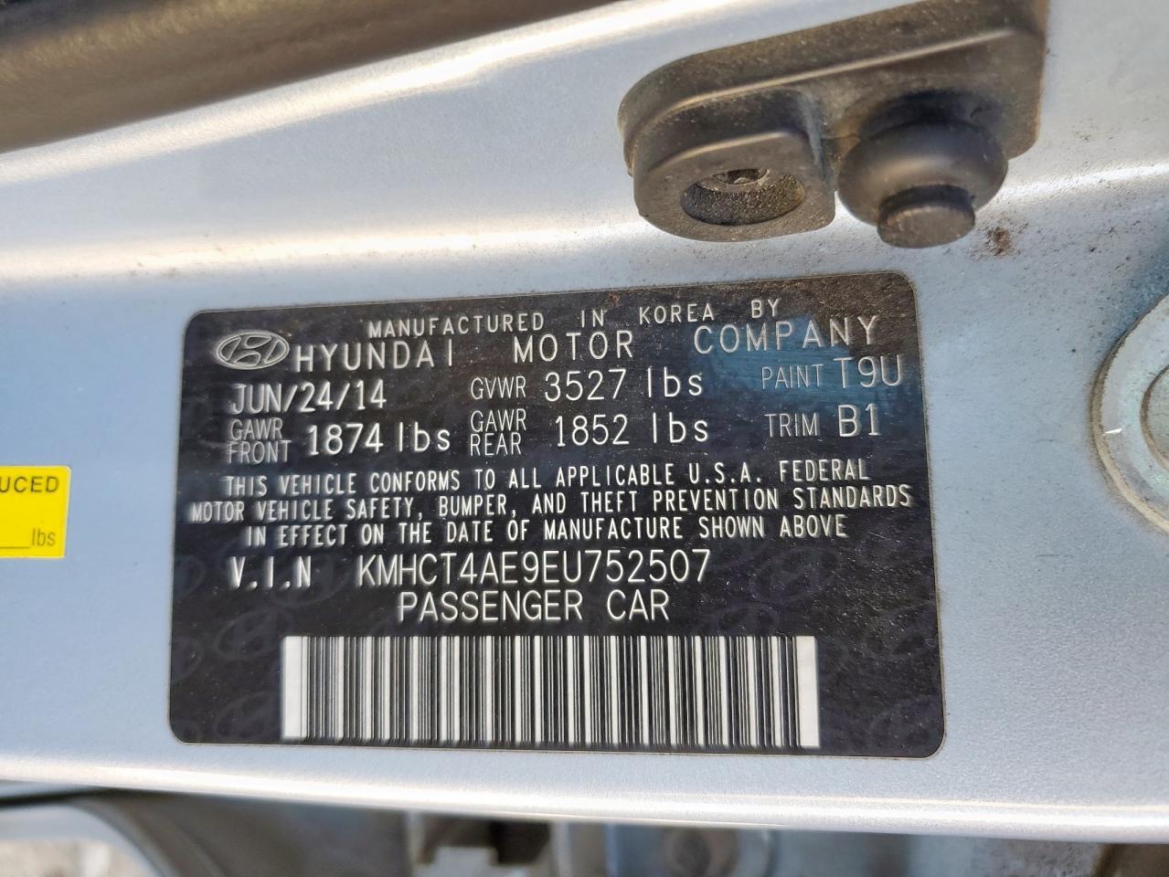 2014 HYUNDAI ACCENT