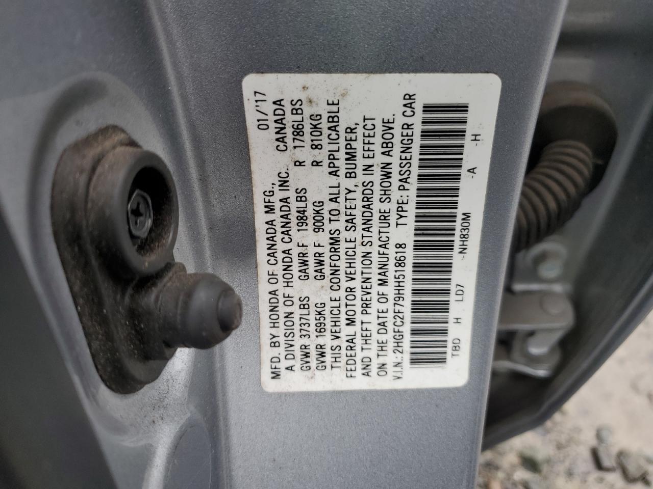 2017 HONDA CIVIC