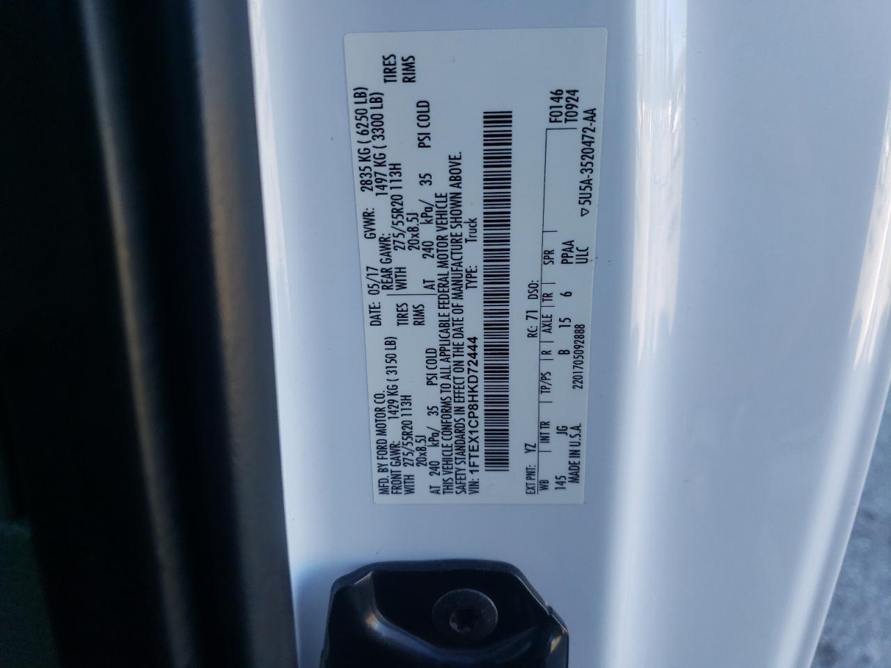 2017 FORD F-150